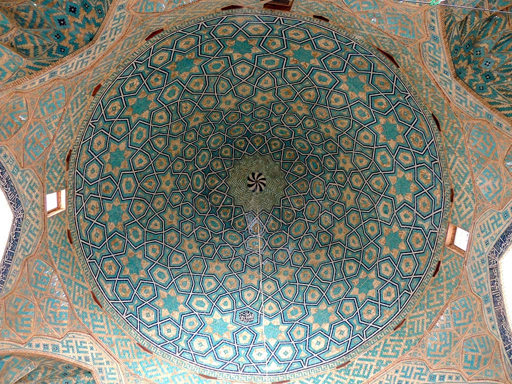 693 - Volta della cupola della moschea Jame a Yazd - Iran