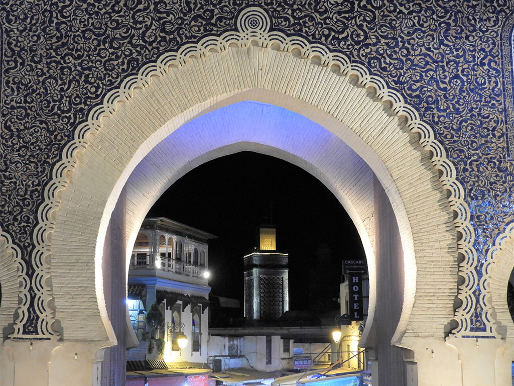 1164 - Porta blu della vecchia medina - Marocco