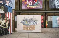 Lâopera di Luca Ledda nellâesposizione permanente del museo di street art