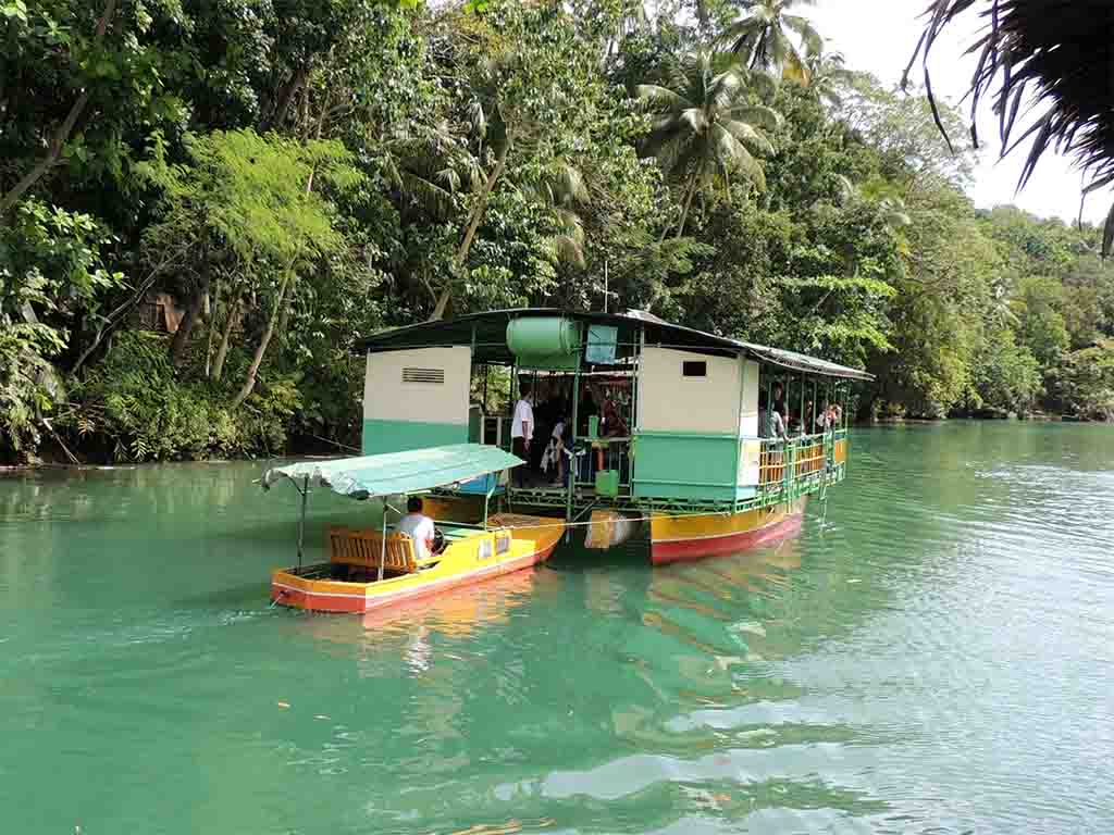 817- Imbarcazioni tradizionali sul fiume Loboc a Bohol - Filippine