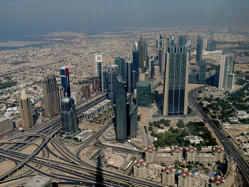 1045 - Vista panoramica dal Burj Khalifa a Dubai - Emirati Arabi Uniti