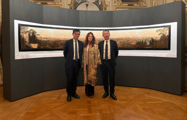 Parigi: il âPanorama di Romaâ di Louis Le Masson allâAmbasciata dâItalia
