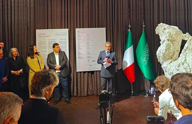 Riad, lâAmb. Baldocci inaugura la mostra 'Echoes of movement'