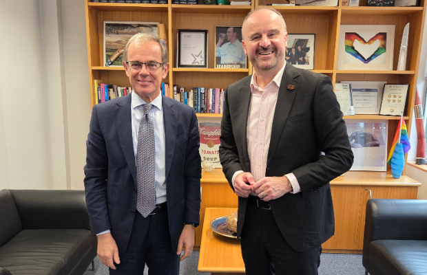 Australia: Ambasciatore Lener incontra il Capo del governo del distretto della Capitale