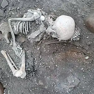 Archeology / Two skeletons found under a collapsed wall in Pompeii 