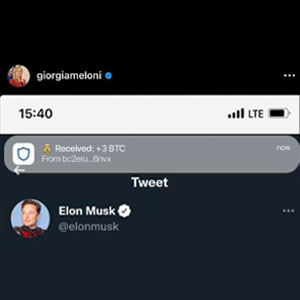 Giorgia Meloni's Instagram profile hacked: posts about Elon Musk and bitcoin