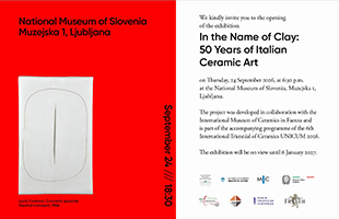 Cinquantâanni di ceramica italiana in mostra al Museo nazionale della Slovenia