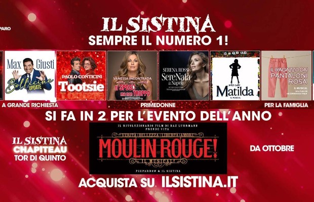Sistina: ecco gli spettacoli della Stagione 2025/2026