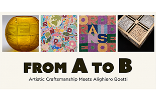 Mostre, l’artigianato artistico incontra le opere di Alighiero Boetti