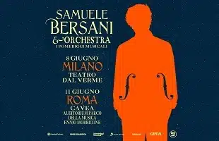 Samuele Bersani & Orchestra, due eventi speciali a giugno