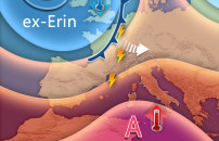 EX URAGANO ERIN, <BR> MALTEMPO E GRAN CALDO