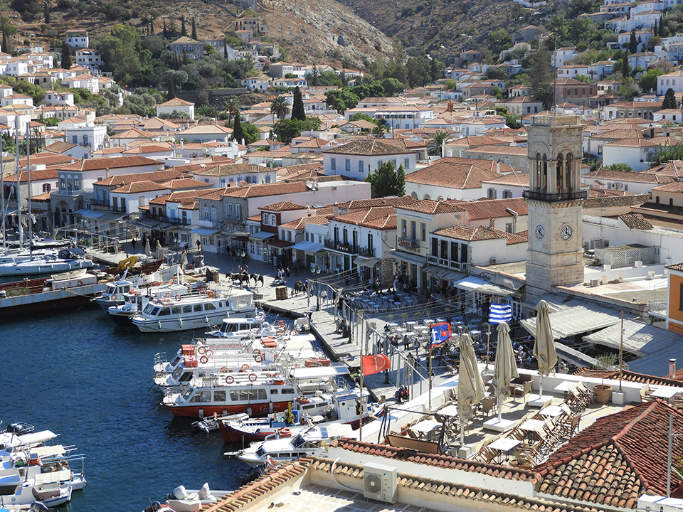 1058 - il porto nell'isola di Hydra - Grecia