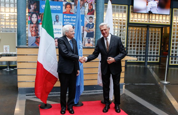 RIFUGIATI, MATTARELLA <BR> IN VISITA ALLâUNHCR