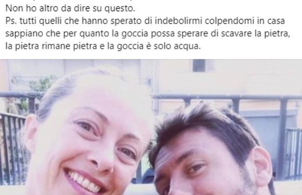 'MIA RELAZIONE CON GIAMBRUNO FINISCE QUI'