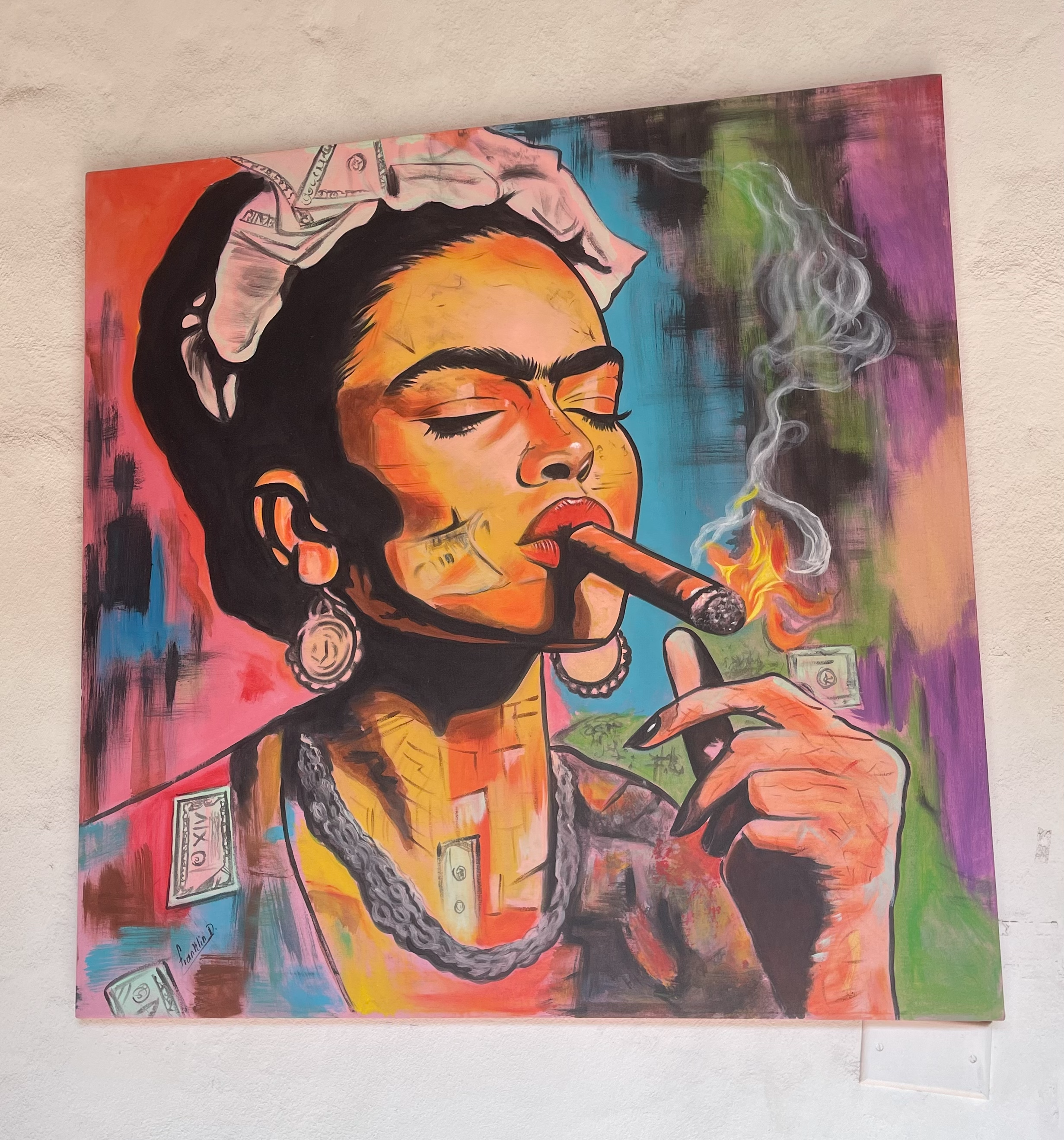 Autoritratto della pittrice Frida Kahlo - Honduras