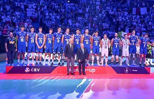 VOLLEY MASCHILE: ITALIA DâARGENTO AGLI EUROPEI
