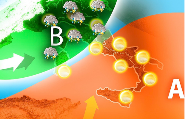 METEO, DOPO L'AFA <br>IN ARRIVO TEMPORALI <br>E CALO TERMICO