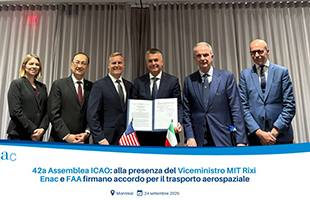 Assemblea ICAO: Enac e FAA firmano accordo per il trasporto aerospaziale