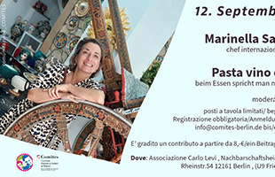 Pasta, vino e politica con la chef internazionale Marinella Sammarco