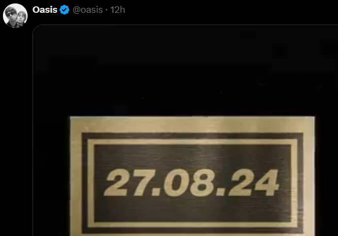 OASIS, REUNION IN VISTA? <br> LâINDIZIO Eâ SUI SOCIAL 