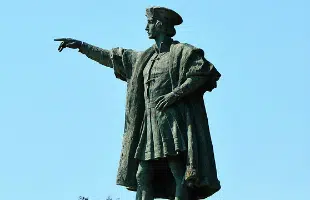 CITTAâ DEL MESSICO: VIA <br> LA STATUA DI COLOMBO 