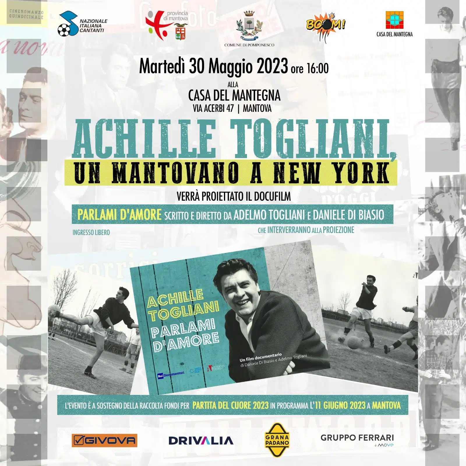 Un docufilm su Achille Togliani, un mantovano a New York