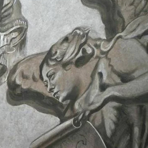 A cherub that looks like Meloni