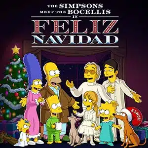 The Bocelli family will meet the Simpsons in new Christmas special