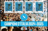 CALCIO, FRANCOBOLLO <BR> PER NAPOLI CAMPIONE