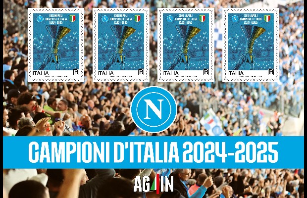 CALCIO, FRANCOBOLLO <BR> PER NAPOLI CAMPIONE