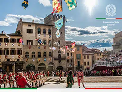 FLAG THROWERS FROM AREZZO AT THE ITALIAN FESTIVAL