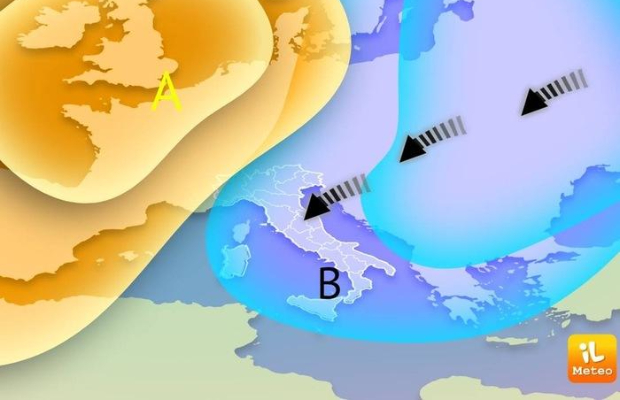 METEO, ARIA PIU' FREDDA <BR> DA NORD-EST SULL'ITALIA