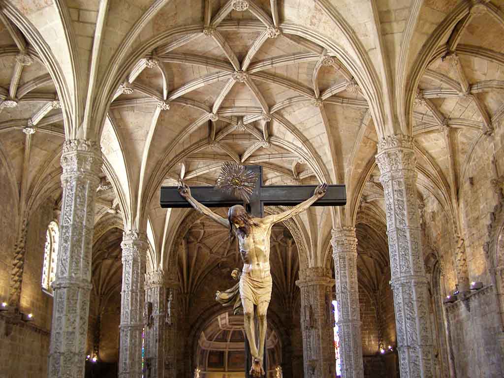 886 - Interno del Monastero di Jeronimos a Lisbona