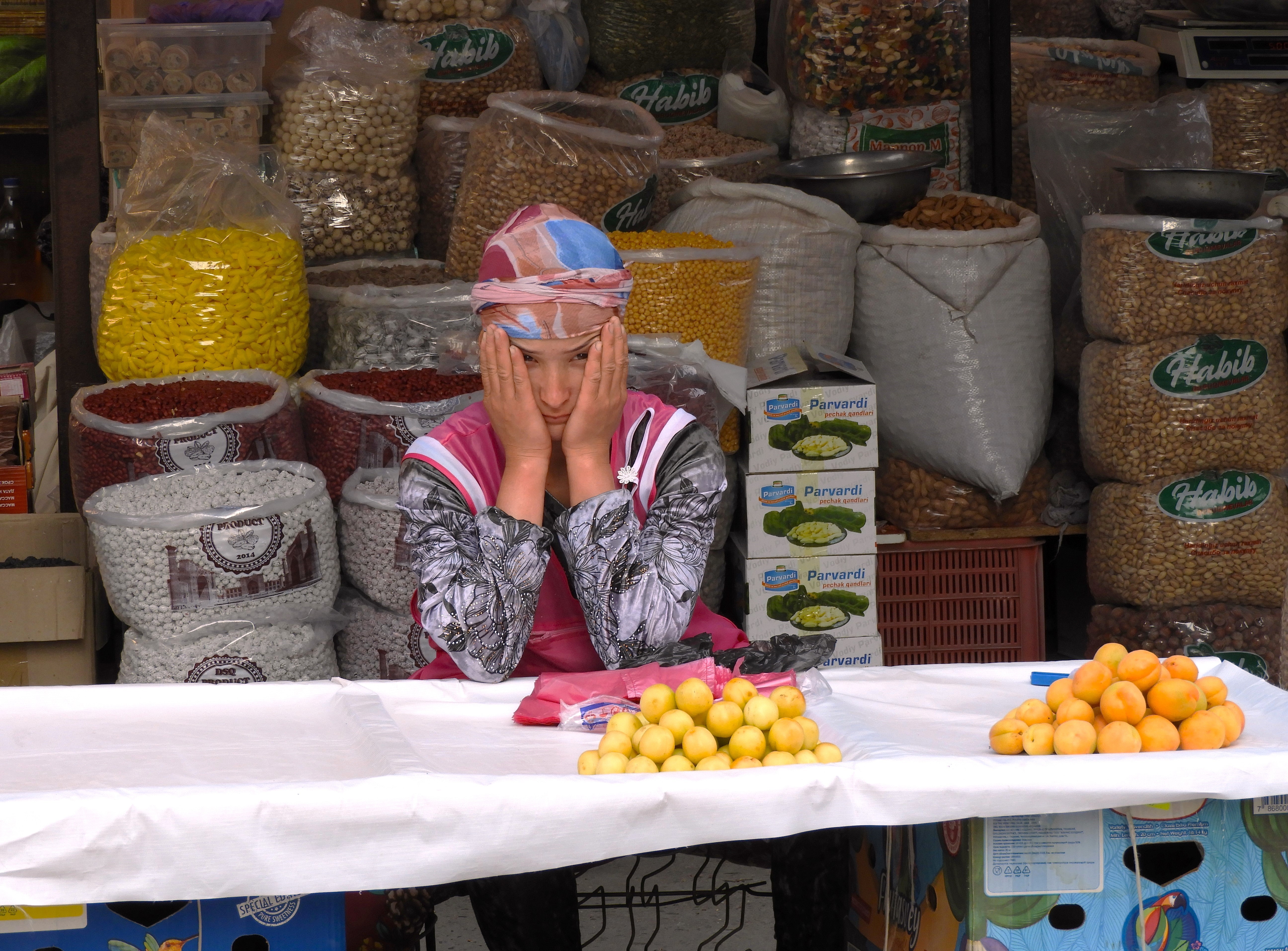 1253 - Un pÃ² di stanchezza al bazar di Samarcanda - Uzbekistan