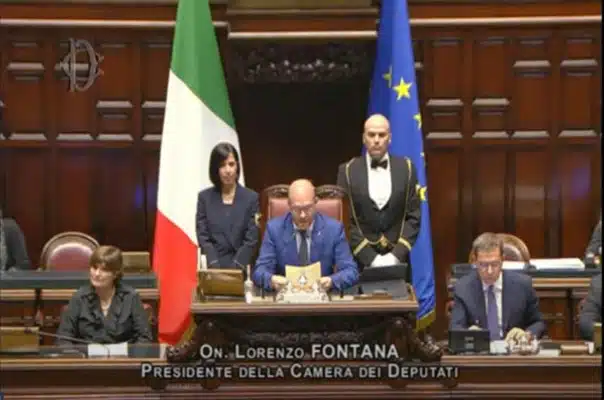 CAMERA, LORENZO FONTANA <br>  E' IL NUOVO PRESIDENTE