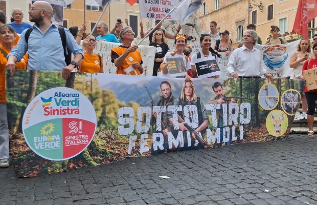  DDL CACCIA, PIAZZA <BR> CONTRO ‘’SPARATUTTO’’  
