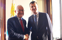 Incontro tra il segretario generale IILA Silli e il ministro degli Esteri uruguayano Lubetkin