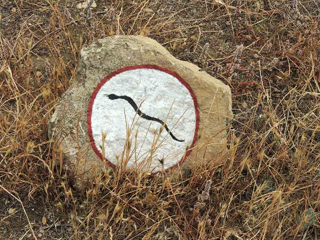 475 - Segnaletica pedonale a Gobustan - Azerbaijan