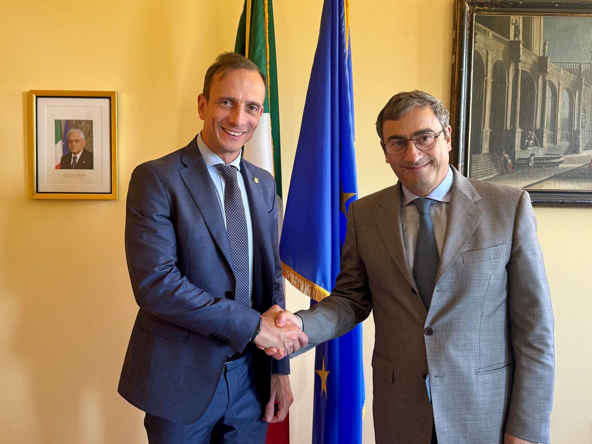 Fvg/Usa: Fedriga incontra neoambasciatore d'Italia a Washington