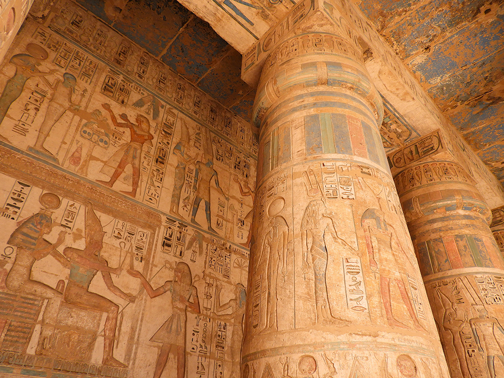 02 - Particolare del Tempio di Medinet Habu a Luxor - Egitto