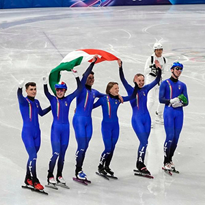 Italy celebrates second gold as short track relay shines in Assago