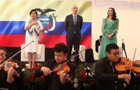 Ecuador, ministra degli Esteri Sommerfeld ospite dâonore allâAmbasciata dâItalia