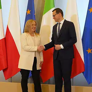 Meloni in Poland confirms bond with Warsaw, yet teases EU: Brussels should not do what Rome can do better