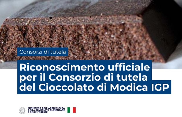 CIOCCOLATO MODICA <BR> PRIMO IGP IN EUROPA