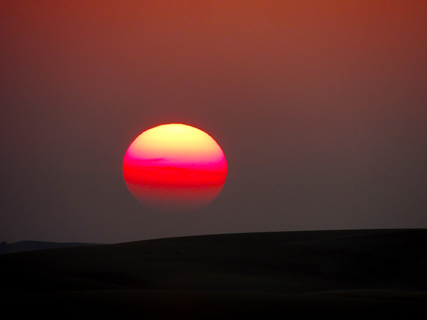 1032 - Tramonto sul deserto di Dubai - Emirati Arabi Uniti