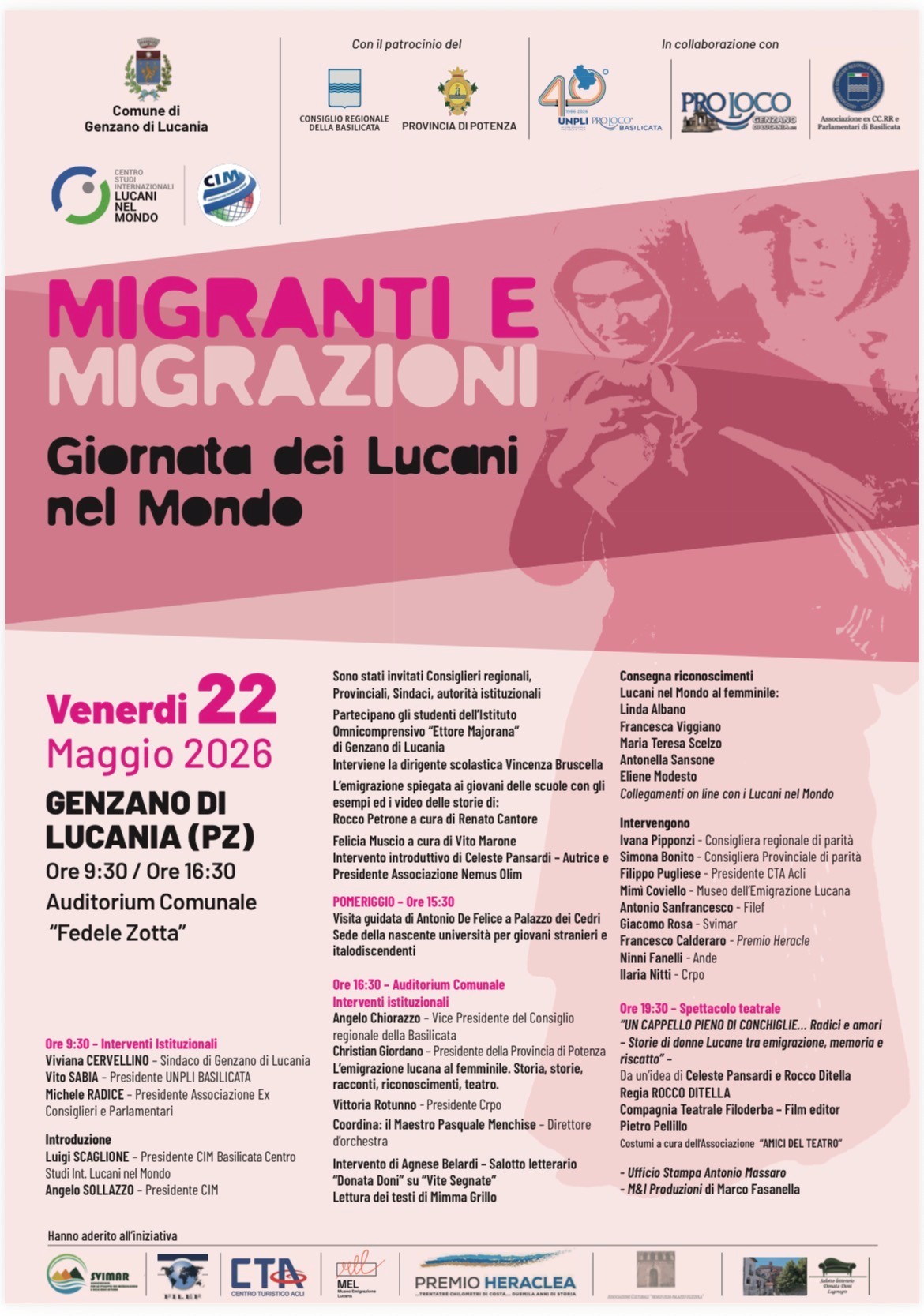Tutto pronto per la Giornata dei Lucani nel Mondo