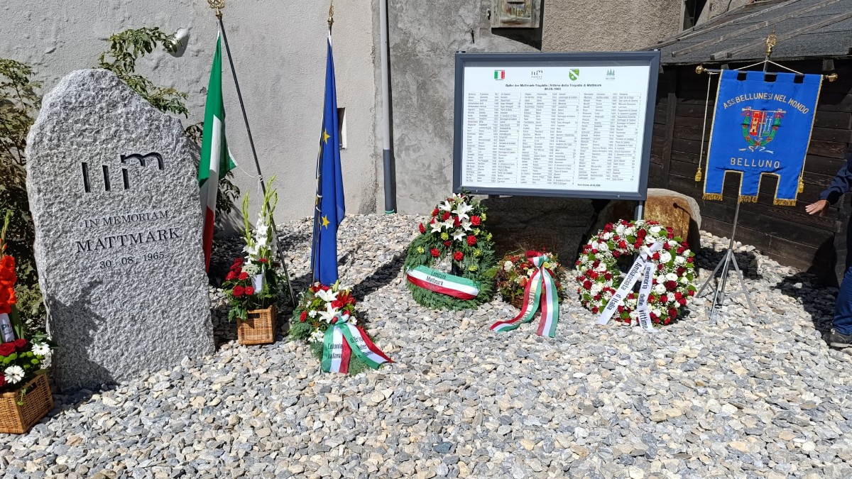Mattmark, inaugurato il nuovo memoriale a 61 anni dalla tragedia