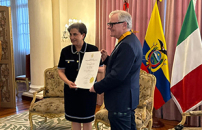 Ecuador: onorificenza al magistrato italiano Giovanni Tartaglia Polcini