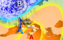 ANTICICLONE IN RITIRATA <br> BREAK DI TEMPORALI  