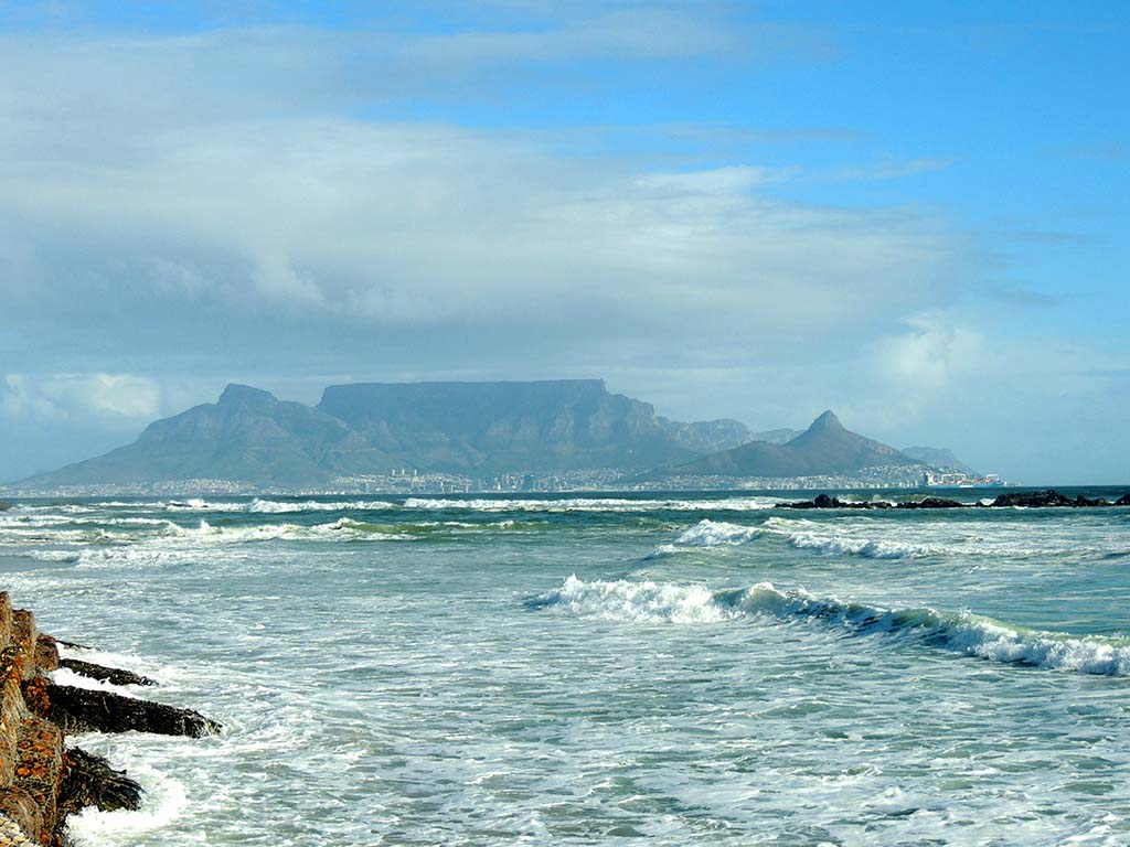 726 - Panorama di Cittï¿½ del Capo e della Table Mountain - Sud Africa